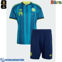 Fotballdrakt Barn Colombia Rafael Santos Borre #19 Bortedraktsett VM 2026 Kortermet (+ Korte bukser)